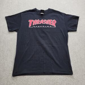 Thrasher Skateboard Magazine San Francisco Men's T Shirt Logo Tee Size Medium